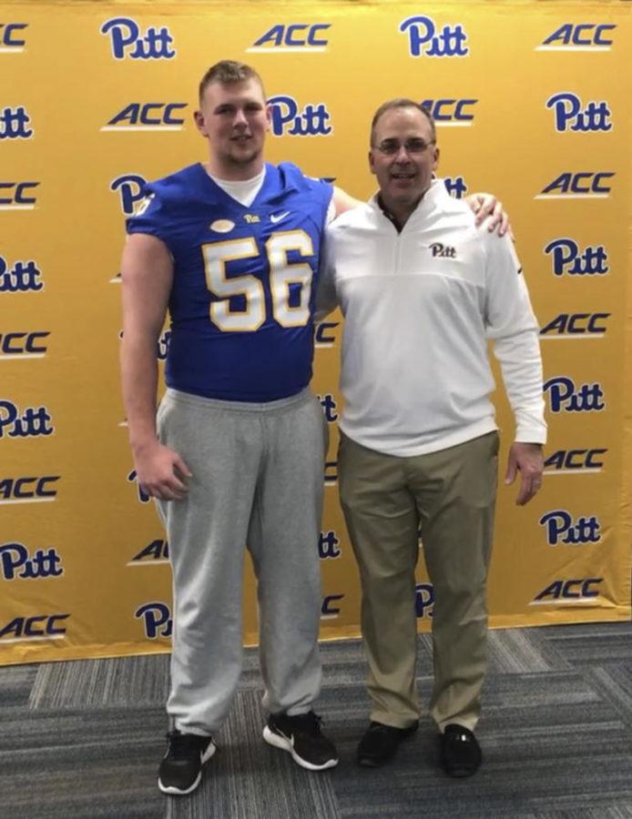 Jake Kradel, a newly recruited offensive guard, stated the closeness to his home, admiration for Pat Narduzzi and Pitt’s academic reputation were the main factors in his decision to commit to Pitt. (Photo courtesy of Jake Kradel)