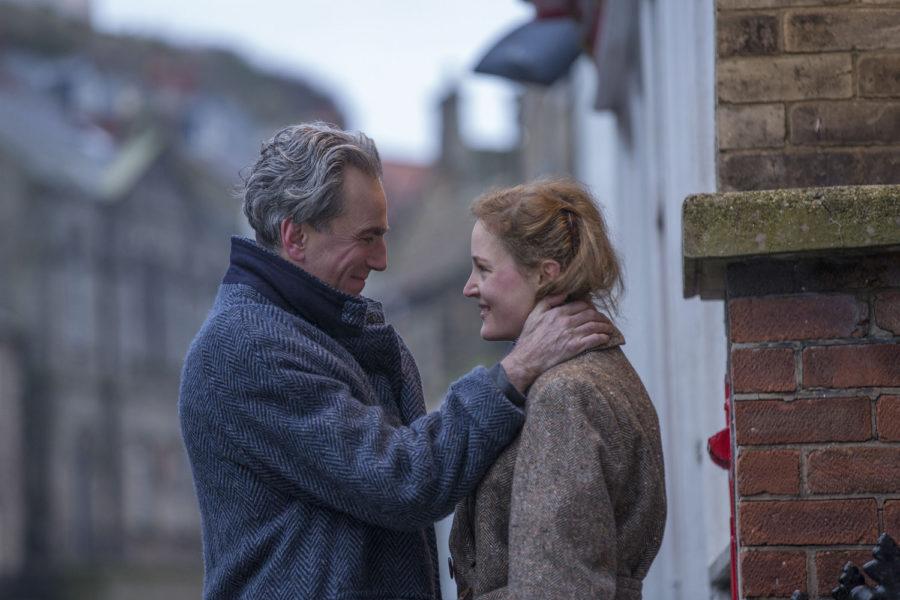 Daniel Day-Lewis stars as Reynolds Woodcock and Vicky Krieps stars as Alma in the film Phantom Thread. (Laurie Sparham/Focus Features)