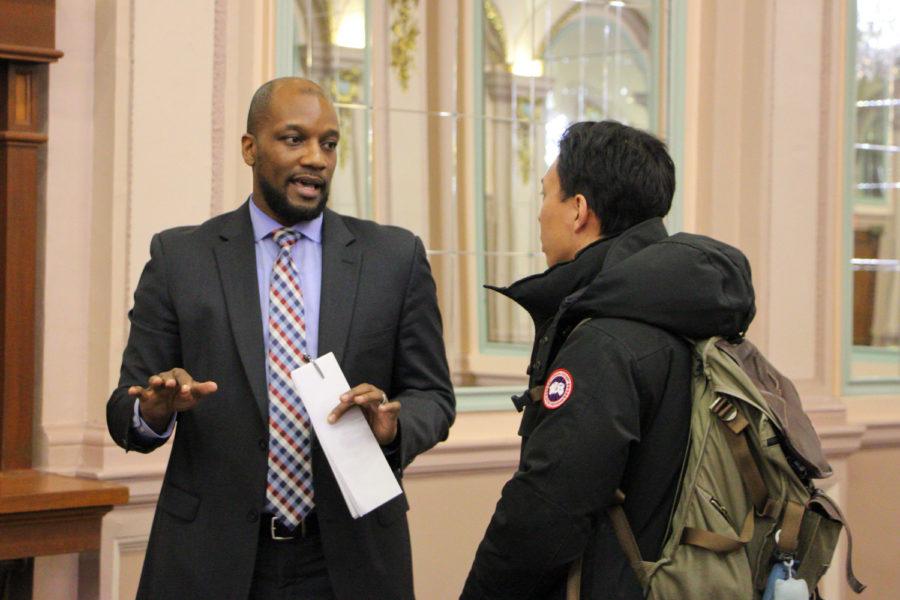 Dean of Students Kenyon Bonner, pictured here in March 2017, spoke with The Pitt News Tuesday about the current state of Greek life on campus. (TPN File Photo)