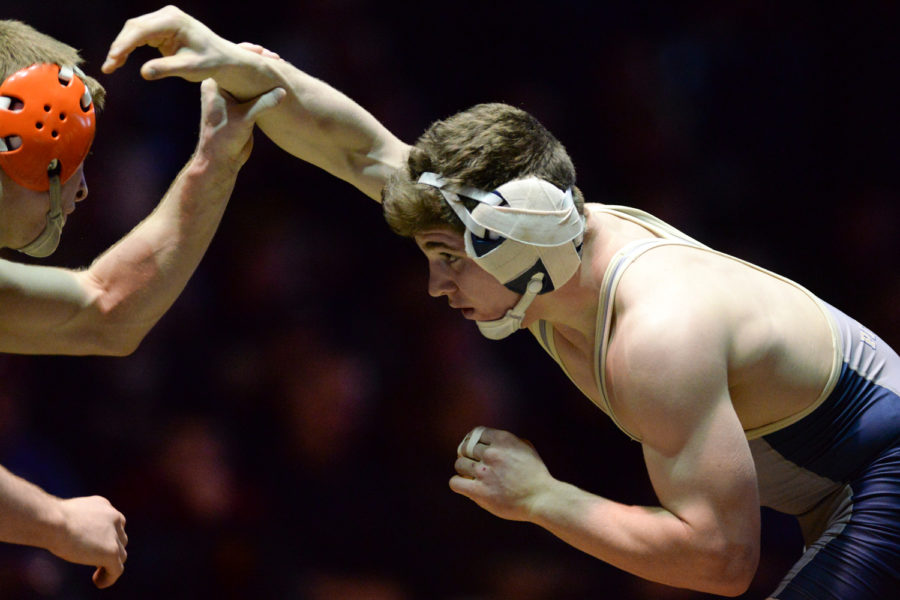 Senior Dom Forys used seven takedowns to secure a 16-6 major decision victory. (TPN file photo)
