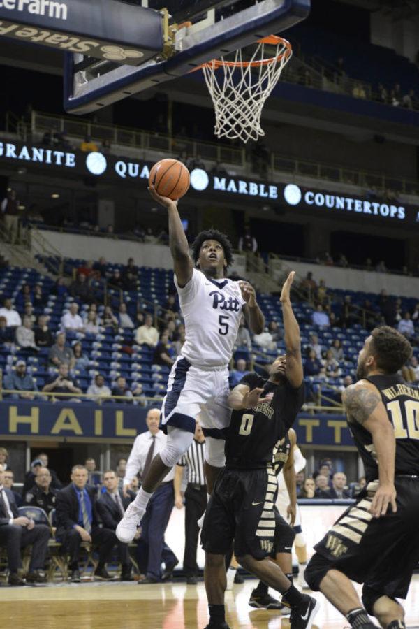 Marcus Carr (5), first-year point guard, is one of seven players to have requested their release after the firing of head coach Kevin Stallings and one of two players to have officially been granted his release. (Photo by Thomas Yang | Visual Editor) 