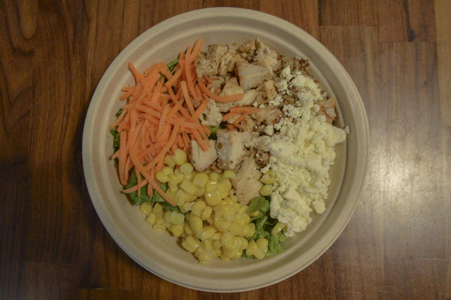 Crave-A-Bowl offers a variety of healthy, bowl-served combinations such as the Thai Bowl or the Buffalo Bowl. (Photo by Kyleen Considine | Senior Staff Photographer) 