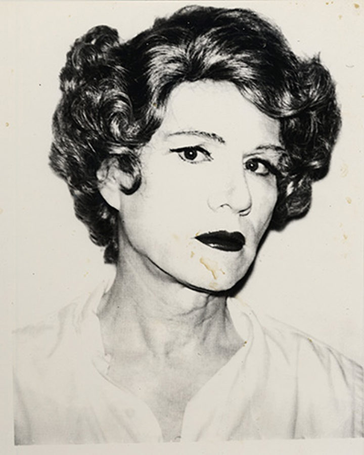 The Andy Warhol Museum’s “Dandy Andy” tour focuses on Warhol’s identity as a gay man in relation to the gay rights movement in the United States. (Photo courtesy of Andy Warhol, Small Acetate (Self-Portrait in Drag), 1980, © The Andy Warhol Foundation for the Visual Arts, Inc.)