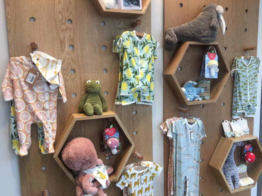 he main products at Maggie and Stella’s include baby clothing, home decor and stationery. (Photo by Grant Burgman | Contributing Editor)
