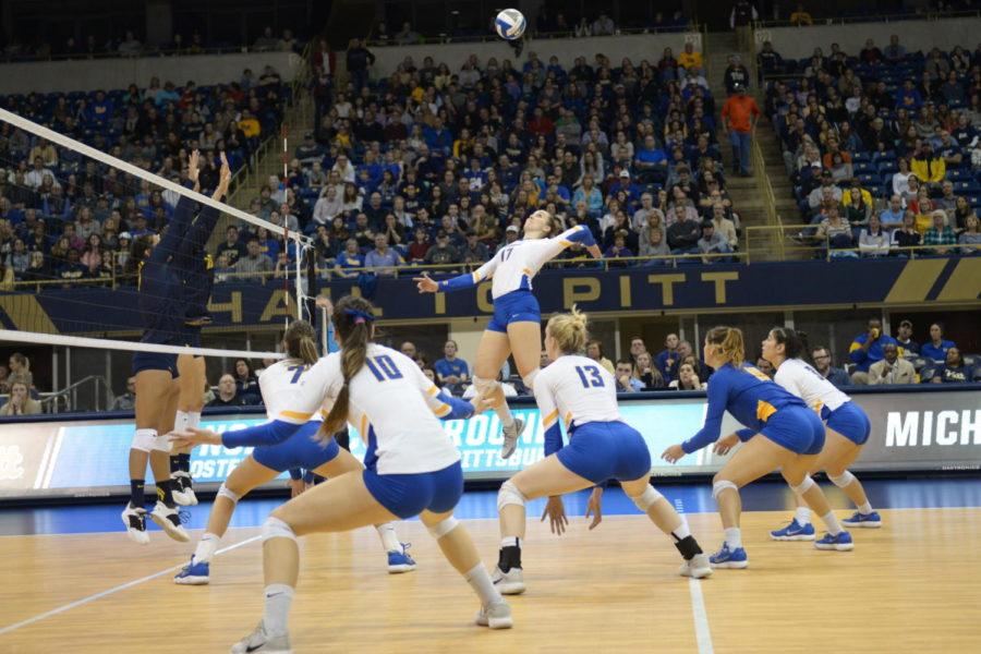 Junior+Nika+Markovic+had+19+kills+during+Michigans+3-2+defeat+of+Pitt+during+the+second+round+of+the+NCAA+Tournament+Saturday+night.