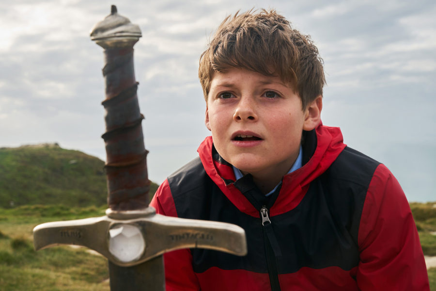 Louis Ashbourne Serkis in the film The Kid Who Would Be King. 
