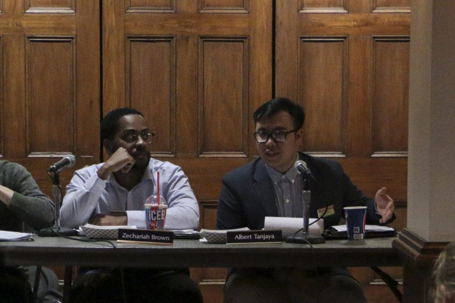 Board members Albert Tanjaya and Zechariah Brown are both running for SGB president.