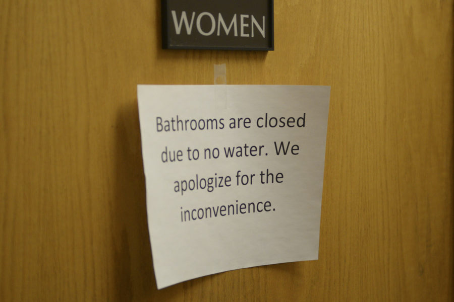 The water in the William Pitt Union is expected to be turned back on by Monday afternoon. 