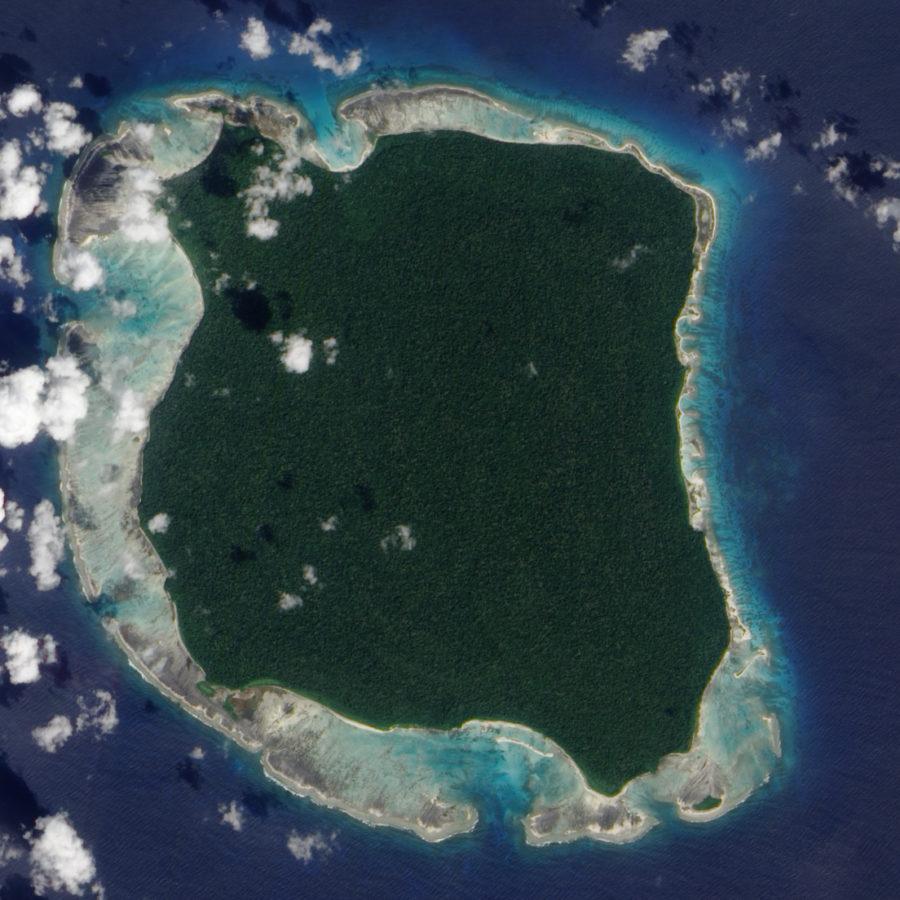 The Indian government monitors the Andaman Islands territories, including North Sentinel Island (pictured), home to the Sentinelese tribe, one of the last hunter-gatherer tribes that has little to no contact with outside populations.