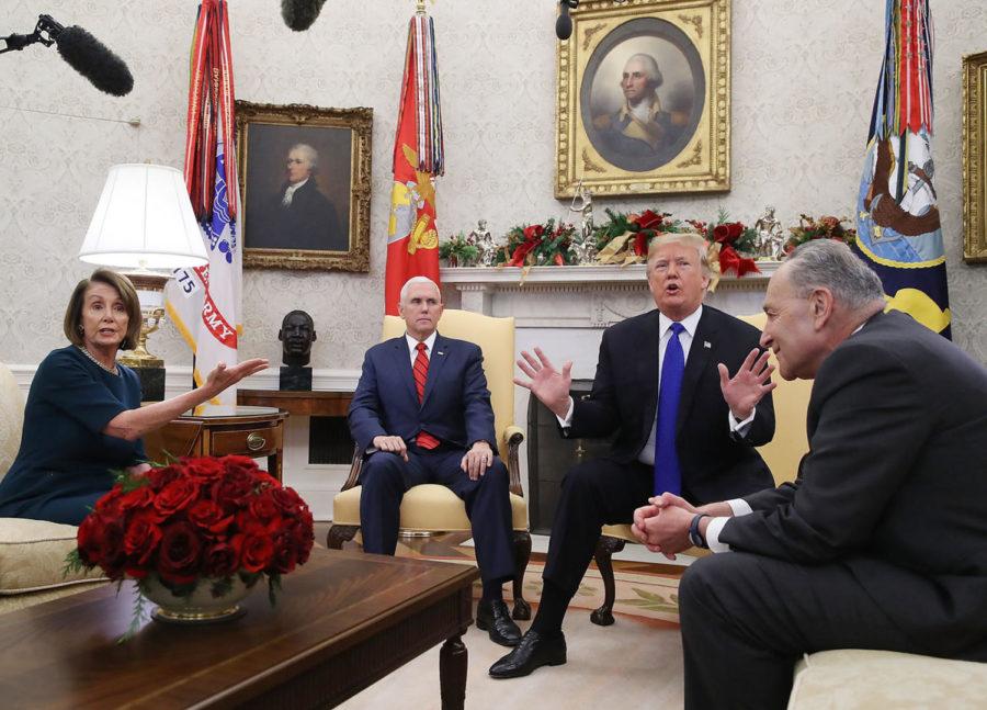 Another shutdown looms if President Trump and Democratic congressional leaders cant agree to fund the federal government by Friday. In December, House Speaker Nancy Pelosi and Senate Majority Leader Chuck Schumer met with Vice President Mike Pence and Trump in the Oval Office to discuss border security and funding the government. 