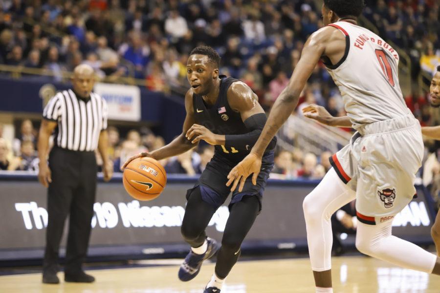 Graduate guard Sidy N’Dir led the team in assists in the Feb. 9 game against NC State., and contributed nine points against Boston College Tuesday night.
