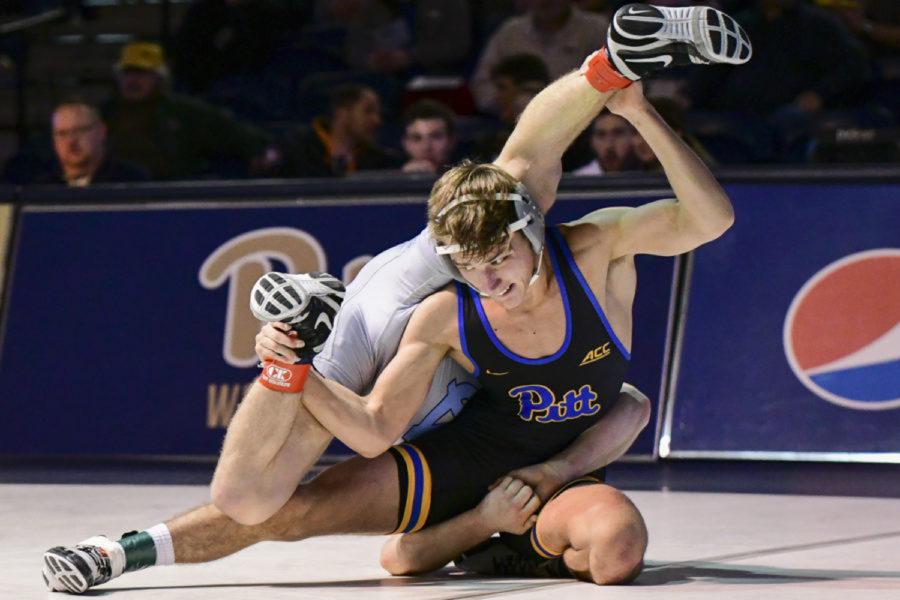 Redshirt freshman Micky Phillippi (pictured) will be joined by teammates junior heavyweight Demetrius Thomas, redshirt junior Taleb Rahmani, redshirt junior Kellan Stout and redshirt freshman Nino Bonaccorsi at the NCAA Division I Wrestling Championships held at PPG Paints Arena this weekend. 