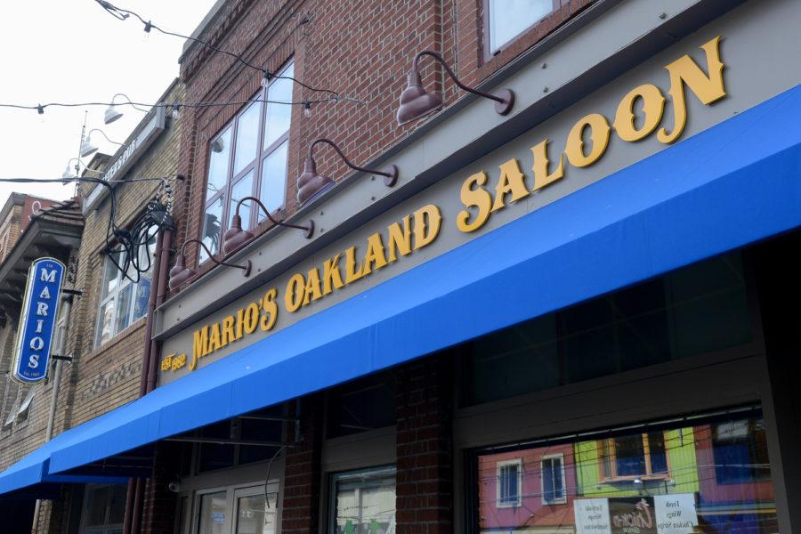 Exterior of the unopened Mario’s Saloon’s Oakland location on Oakland Avenue.
