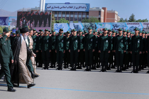Iranian Supreme Leader Ayatollah Seyyed Ali Khamenei attended the graduation ceremony of The Islamic Revolutionary Guard Corps (IRGC), held at the military cadets Imam Hussain (a.s.) Officers Academy. Tehran, Iran, June 30, 2018.