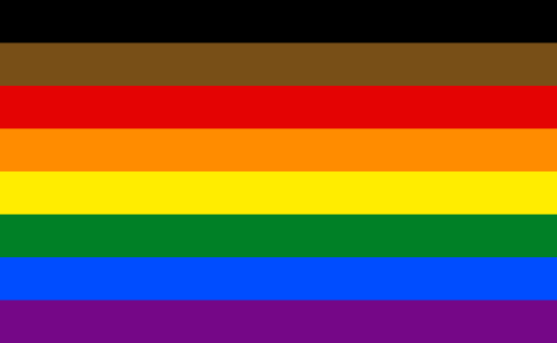 The Philadelphia Pride flag.

