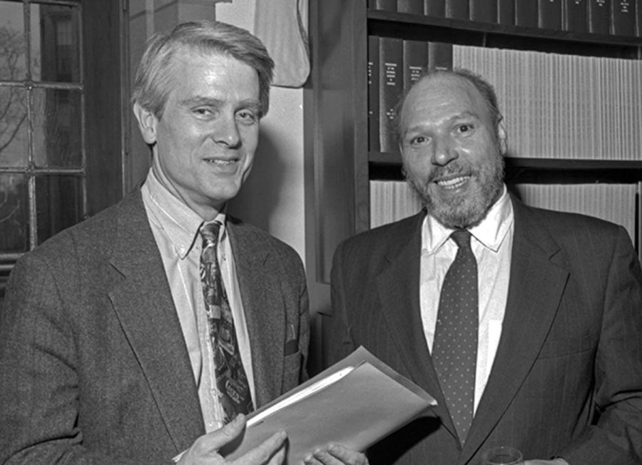 Christopher Rawson (left) wrote two articles in the first volume of the Pitt-published journal devoted to playwright August Wilson (right).
