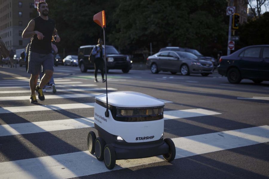 The testing of the Starship Technologies food delivery robots has halted due to concerns over potential safety issues for wheelchair users.
