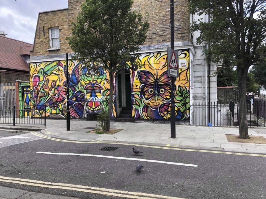 Various murals are located near junior communications major Jacqui Sieber’s apartment in Camden Town, London. 