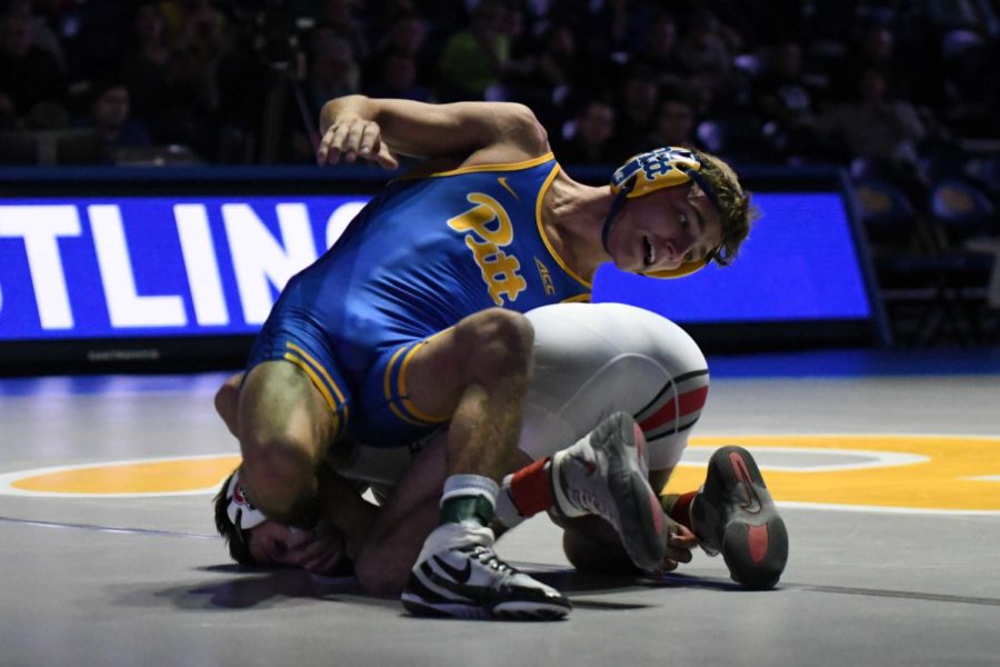 Micky Phillippi recorded one of Pitts four individual wins during Fridays match against Ohio State.