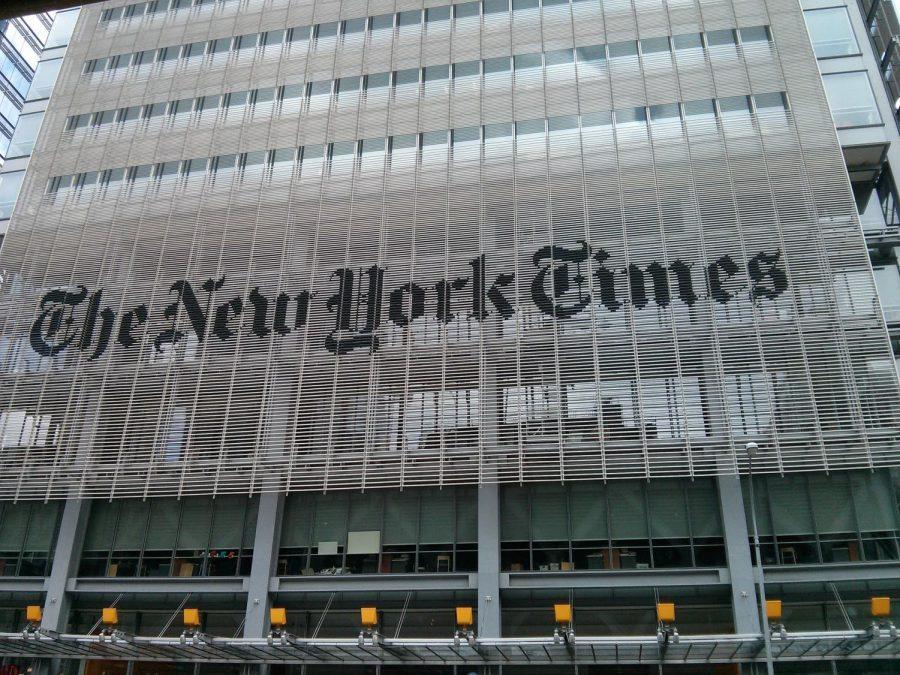 The New York Times Building in New York City.
