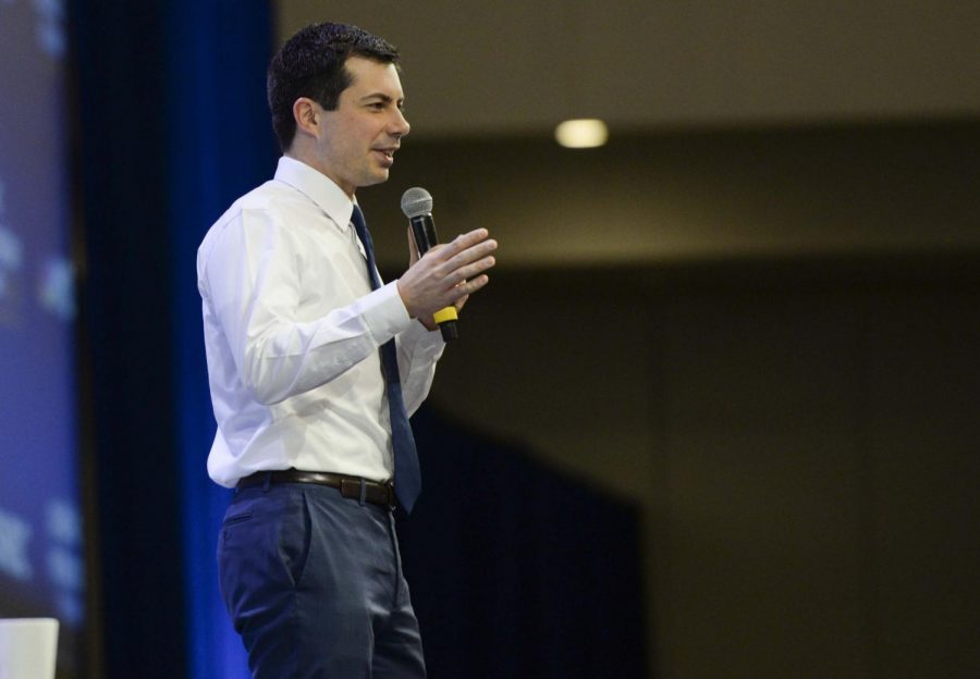 In the Iowa Caucus, Pete Buttigieg (pictured) received 26.2% of the votes, and Bernie Sanders received 26.1%. 