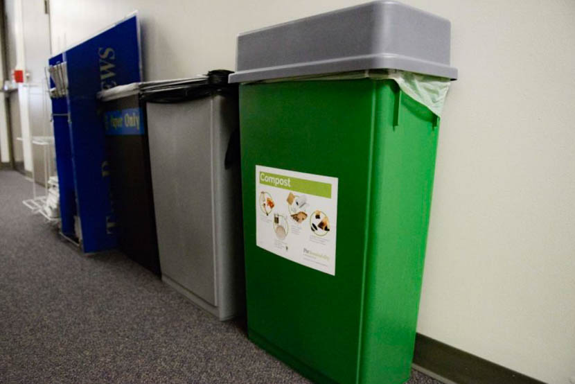 Recycling and composting help to divert waste from landfills. 