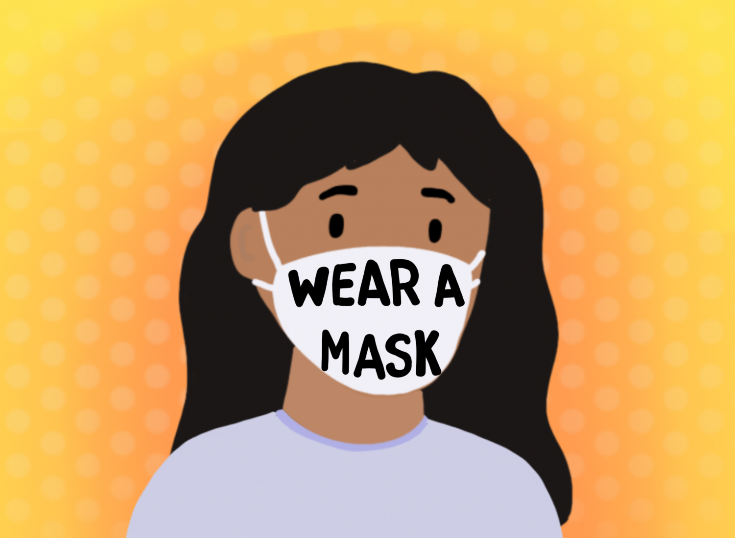 Wear mask cartoon