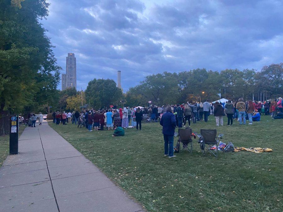 California-based Christian musician Sean Feucht hosted a worship service with about 200 people in Schenley Park this afternoon, where few attendees were wearing masks or social distancing.