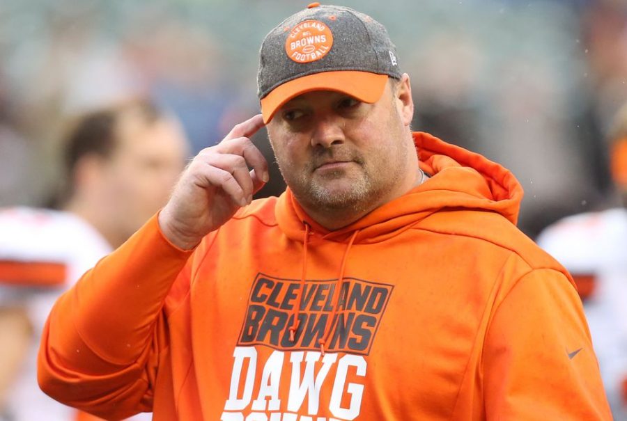 The Browns fired head coach Hue Jackson eight games into the 2018 season, eventually hiring Freddie Kitchens to replace Gregg Williams and Jackson. 