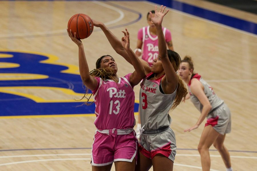 The Pitt womens basketball team capped off its final home game of the 2021 season with a 59-48 loss to Notre Dame on Monday evening. 