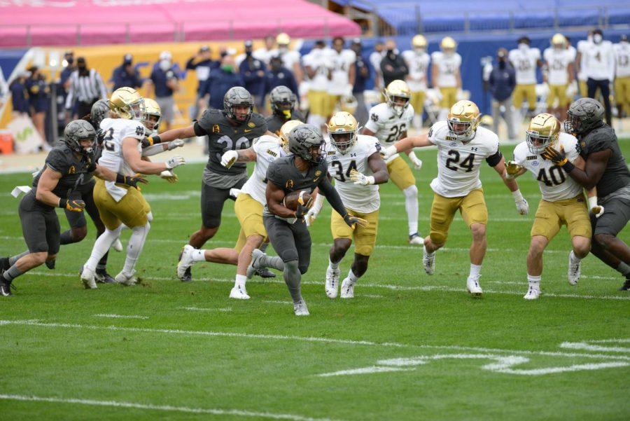 Pitt fell 45-3 during its game against Notre Dame on Oct. 24.