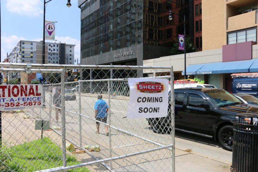 Sheetz officials said Monday that the company is not affiliated with the posted signs and has no plans to develop at 3500 Forbes Ave.