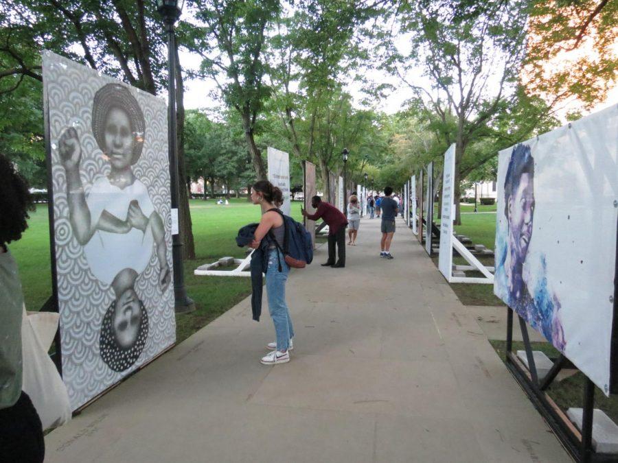 The Black Lives in Focus initiative aims to celebrate and showcase Black lives, voices and experiences in an engaging and direct way. As part of one of their exhibitions, various artwork is now on large scale display along the Omicron Delta Kappa walkway of the Cathedral lawn. 