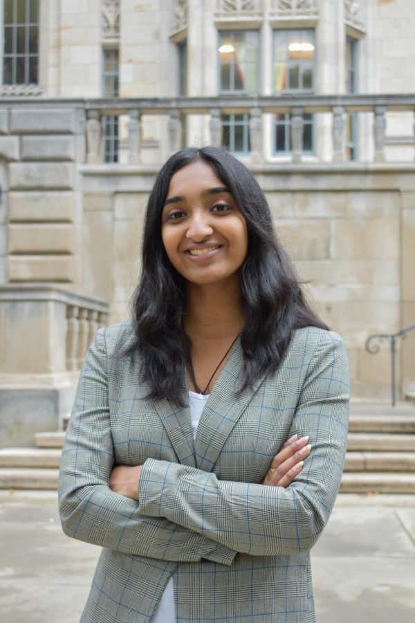 Shreya Babu, a junior sociology and administrative justice major, is the president and founder of Women in Law at Pitt.