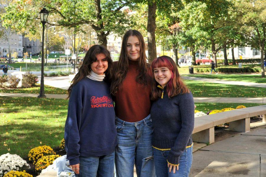 Caroline Waters (left), Paige Taylor (center) and Abby Morgan (right) are the head editor, web designer and president of Cherry Pitt, a new Pitt literary magazine for undergraduates.