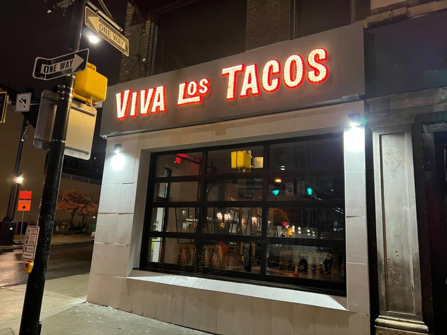 Viva Los Tacos on the corner of Forbes Avenue and South Bouquet Street in Oakland. 
