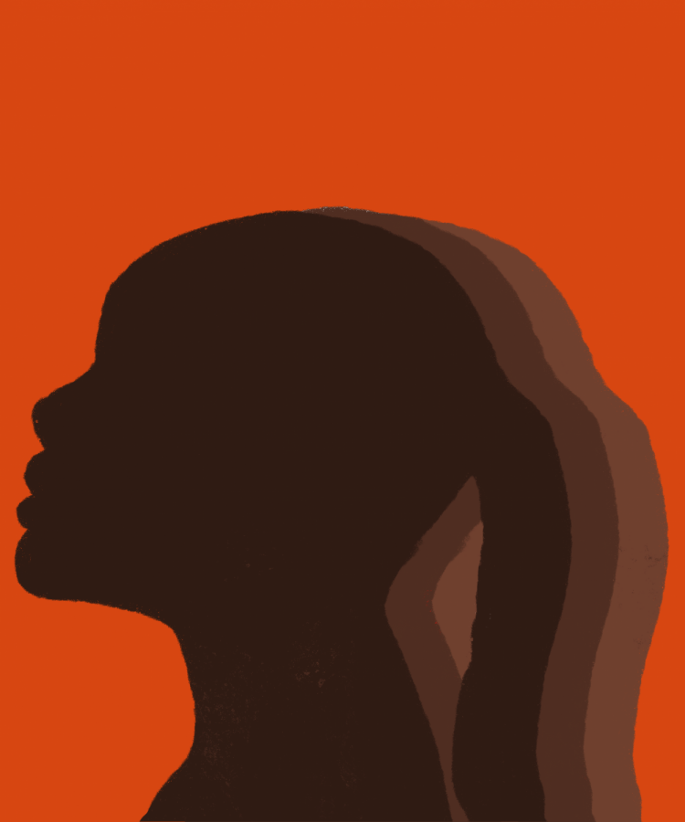 Woman of color silhouette