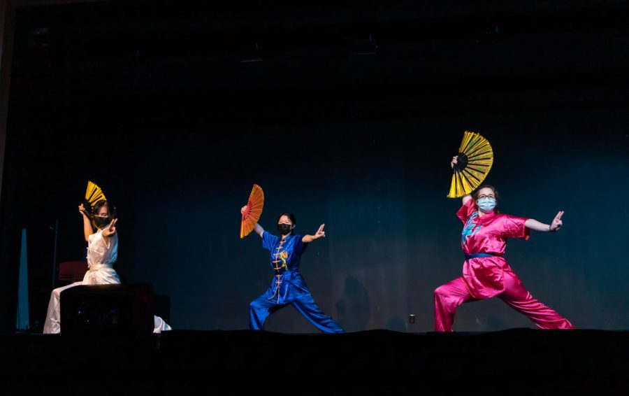 Students perform during the Lunar New Year festival held by Pitt’s Chinese American and Vietnamese student associations on Saturday.