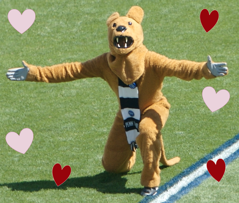 Penn State’s Nittany Lion mascot. 

