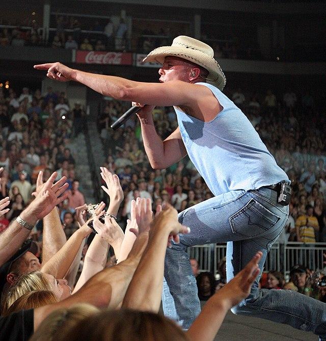 Kenny Chesney during a performance in Jacksonville, Florida