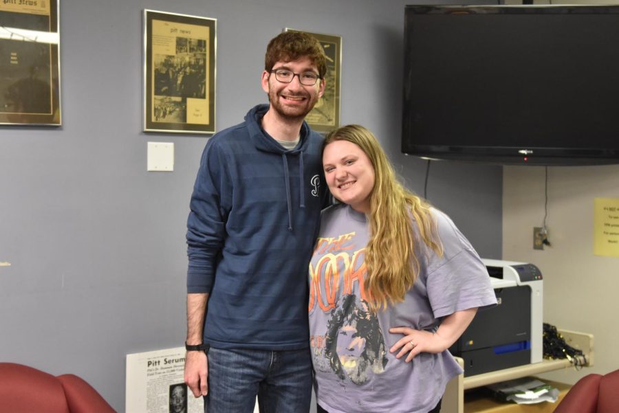 Jon Moss (left) is the editor-in-chief and Rebecca Johnson (right) is the managing editor of The Pitt News for the 2021-22 academic year.