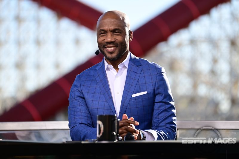 Louis Riddick on the set of SportsCenter during ESPNs coverage of Super Bowl LVI in Anaheim, California in February.