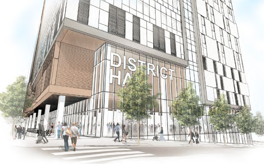 A rendering of the proposed construction at 3440 Forbes Ave.