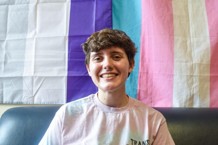 Laura Stravach, president of the Pitt Rainbow Alliance. 