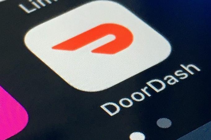 The DoorDash app on a smartphone.
