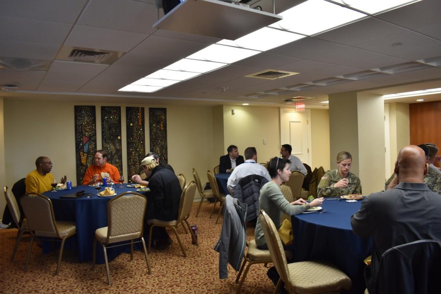 Wednesday’s Veterans Affinity group luncheon in the University Club. 
