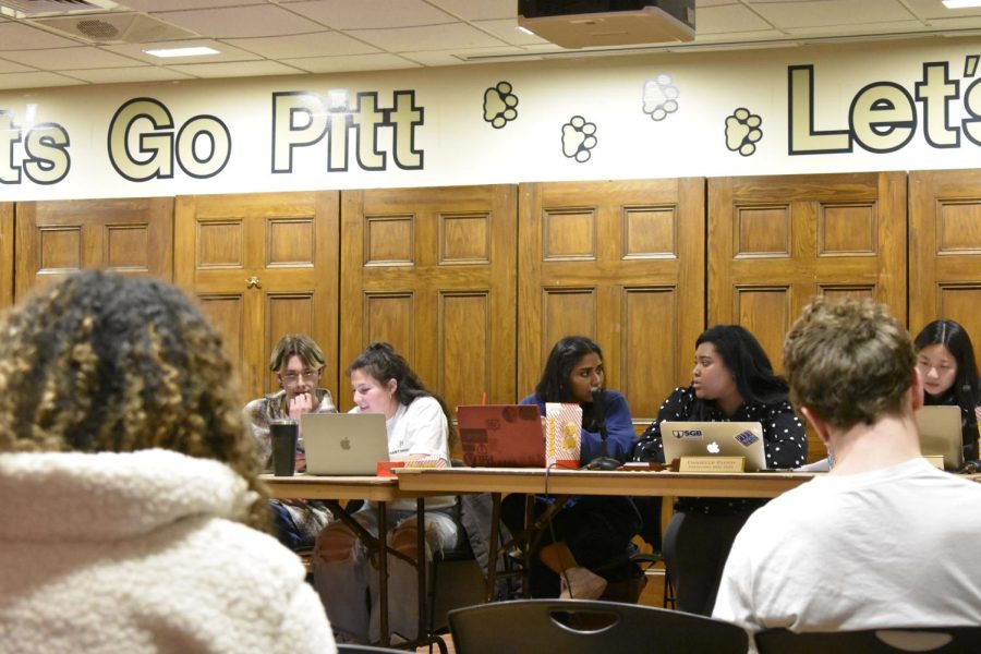 Student Government Board at its weekly meeting in Nordy’s Place Tuesday night.