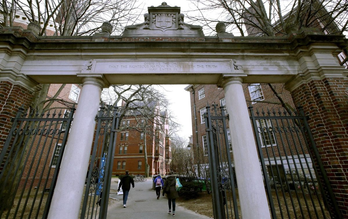 A gate opens to the Harvard University campus Dec. 13, 2018, in Cambridge, Mass. 

