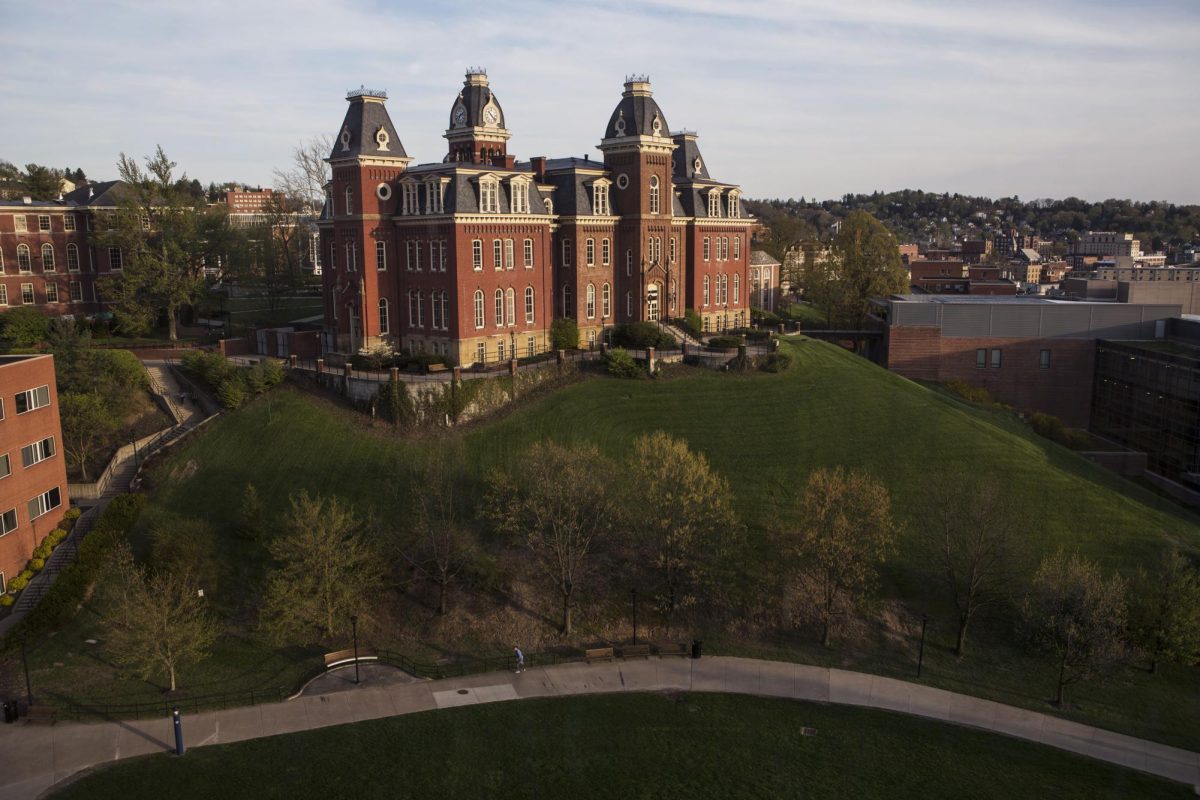 Woodburn Hall on West Virginia University downtown campus is shown April, 24, 2015, in Morgantown, W.Va.