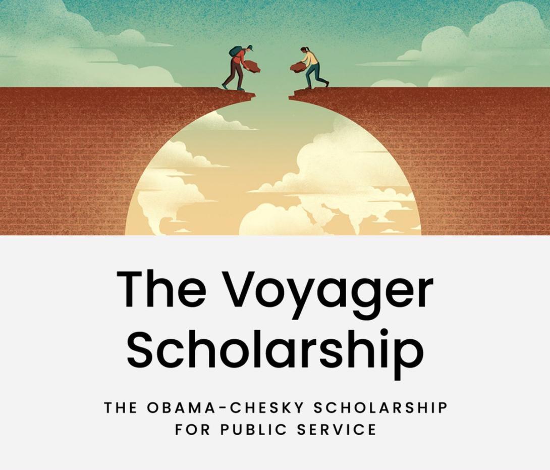 The Voyager Scholarship logo.